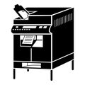 Office copier icon, simple style