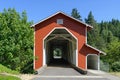 Office Covered Bridge with covered walkway in summer Royalty Free Stock Photo