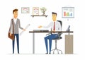 Office Day - modern vector cartoon business characters illustration