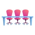 Office desk chairs icon, cartoon style Royalty Free Stock Photo