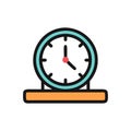 Office Desk Clock Icon Royalty Free Stock Photo