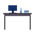 Office desk computer plant folder organizer