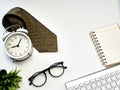 Office desk with laptop office Royalty Free Stock Photo