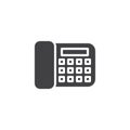 Office desk telephone vector icon Royalty Free Stock Photo