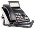 Office digital telephone with LCD Royalty Free Stock Photo