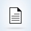 Office document. vector Simple modern icon design illustration Royalty Free Stock Photo