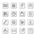 Office Doodle Icons Royalty Free Stock Photo