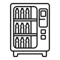 Office drinking machine icon outline vector. Machinery push Royalty Free Stock Photo