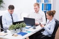 Office employees at work Royalty Free Stock Photo