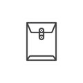 Office envelope outline icon Royalty Free Stock Photo