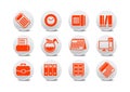 Office equipment buttons