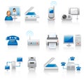 Office equipment icons