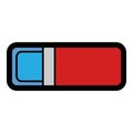 Office eraser icon color outline vector Royalty Free Stock Photo