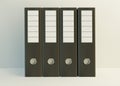 Office file. Document bookkeeping folder. Stacked archive. Minimal business data accounting. Portfolio hardcover binder