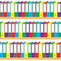Office file folders seamless pattern Royalty Free Stock Photo