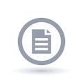 Office file icon. Business document symbol.