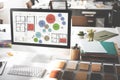 Office Floor Plan Sketch Drawing Concept Royalty Free Stock Photo