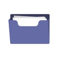 Office folder icon. File folder with documents. Folder for reports and archive cases