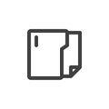 Office folder line icon Royalty Free Stock Photo