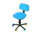 Office furniture - Blue Child office chair. Isolated