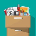 Office furniture. Cabinet, locker, drawer Royalty Free Stock Photo