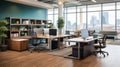 Office furniture with flexible features and design for various work scenarios