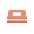 Office hole puncher icon flat isolated vector Royalty Free Stock Photo
