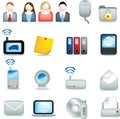 Office icon set Royalty Free Stock Photo