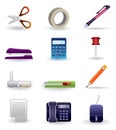 Office icon set Royalty Free Stock Photo