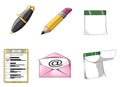 Office icon set 1 - rich detail Royalty Free Stock Photo