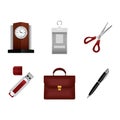 office icon set. Vector illustration decorative design Royalty Free Stock Photo
