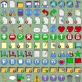 Office Icons Set Royalty Free Stock Photo