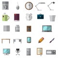 Office icons set Royalty Free Stock Photo