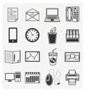 Office icons set Royalty Free Stock Photo