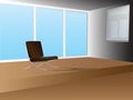 Office interior with armchair Royalty Free Stock Photo
