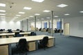 Office interior - modern empty open space office Royalty Free Stock Photo