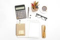 Office items isolated Royalty Free Stock Photo