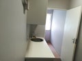 Office Kitchenette on display with open door to the left [6]