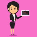 Office Lady Presenting Laptop Royalty Free Stock Photo