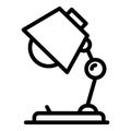 Office lamp icon, outline style