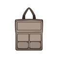 office laptop bag cartoon vector illustration Royalty Free Stock Photo
