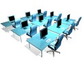 OFFICE LCD MONITOR Royalty Free Stock Photo