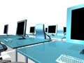 OFFICE LCD MONITOR Royalty Free Stock Photo