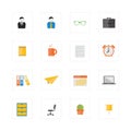 Office life icon set.