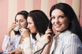 Office life with three business women Royalty Free Stock Photo