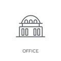 Office linear icon. Modern outline Office logo concept on white