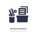 office material icon on white background. Simple element illustration from UI concept