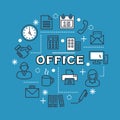 Office minimal outline icons