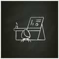 Office modular furniture chalk icon