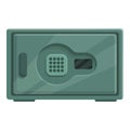 Office money box icon cartoon vector. Deposit safe Royalty Free Stock Photo